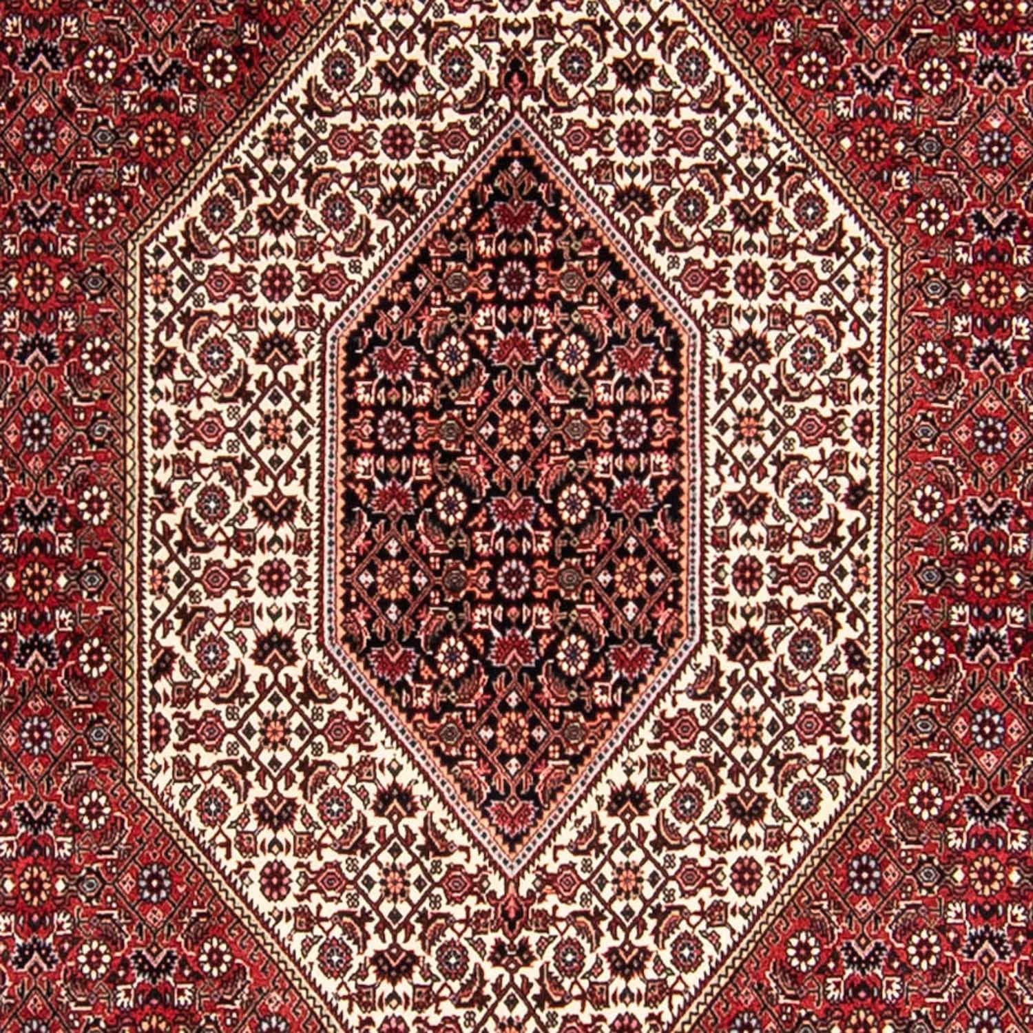 Persisk tæppe - Bijar - 300 x 252 cm - lysrød