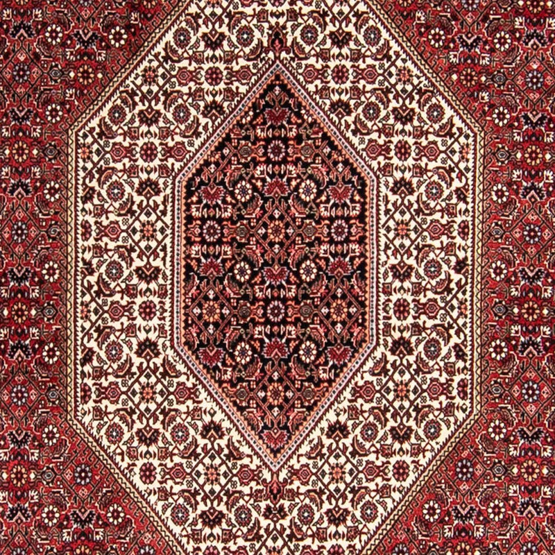 Persisk tæppe - Bijar - 300 x 252 cm - lysrød