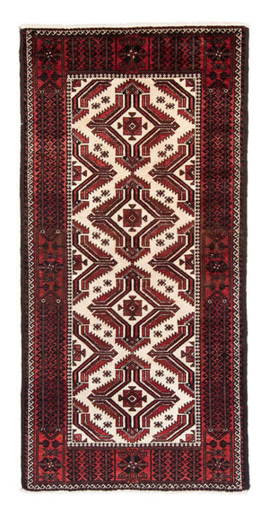 Løber Baluch-tæppe - 218 x 103 cm - rød