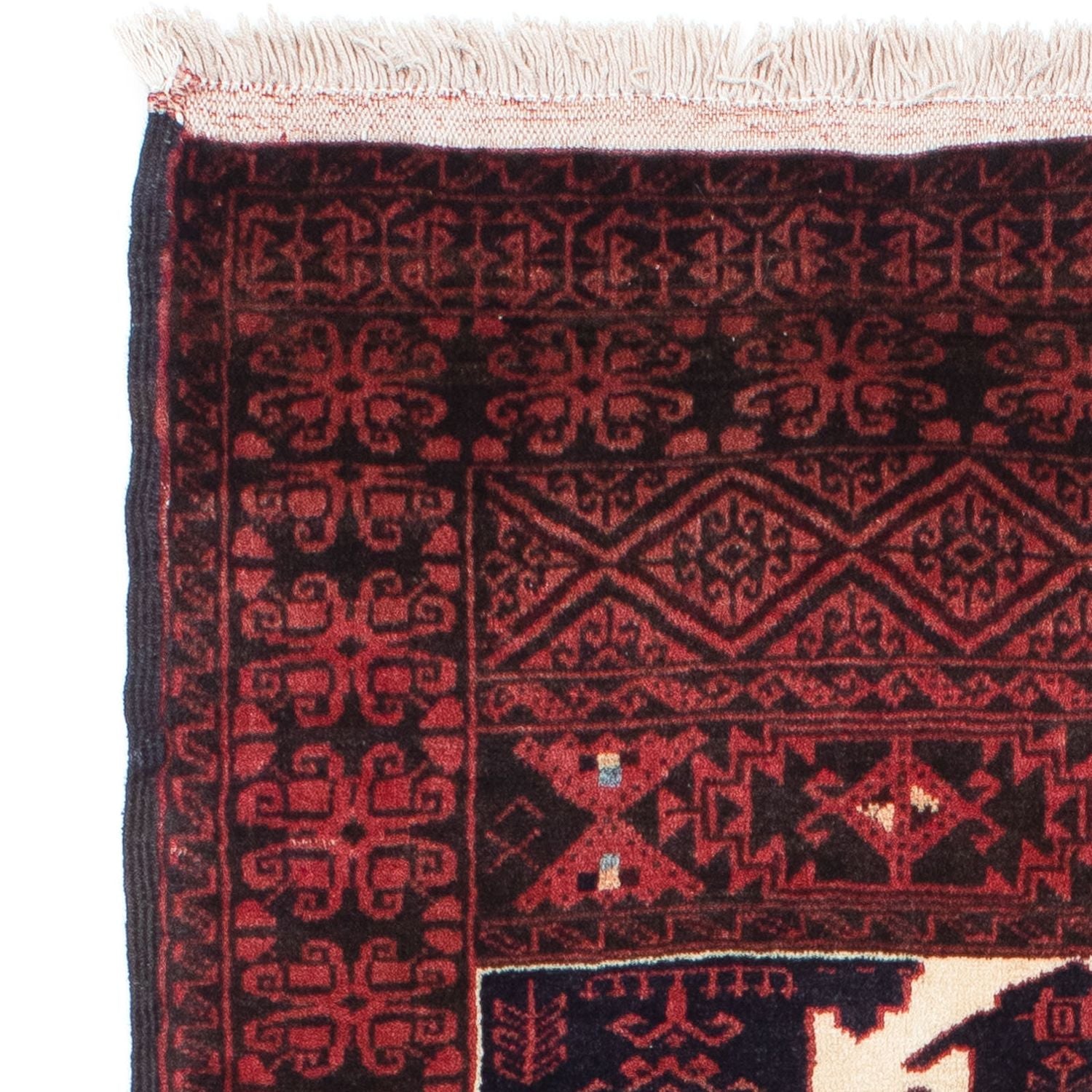 Baluch-tæppe - 157 x 87 cm - mørkerød