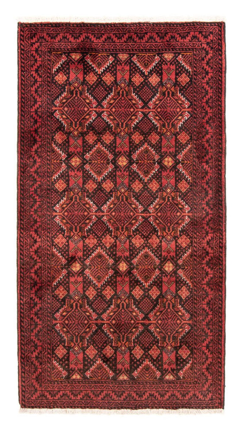 Løber Baluch-tæppe - 194 x 101 cm - rød