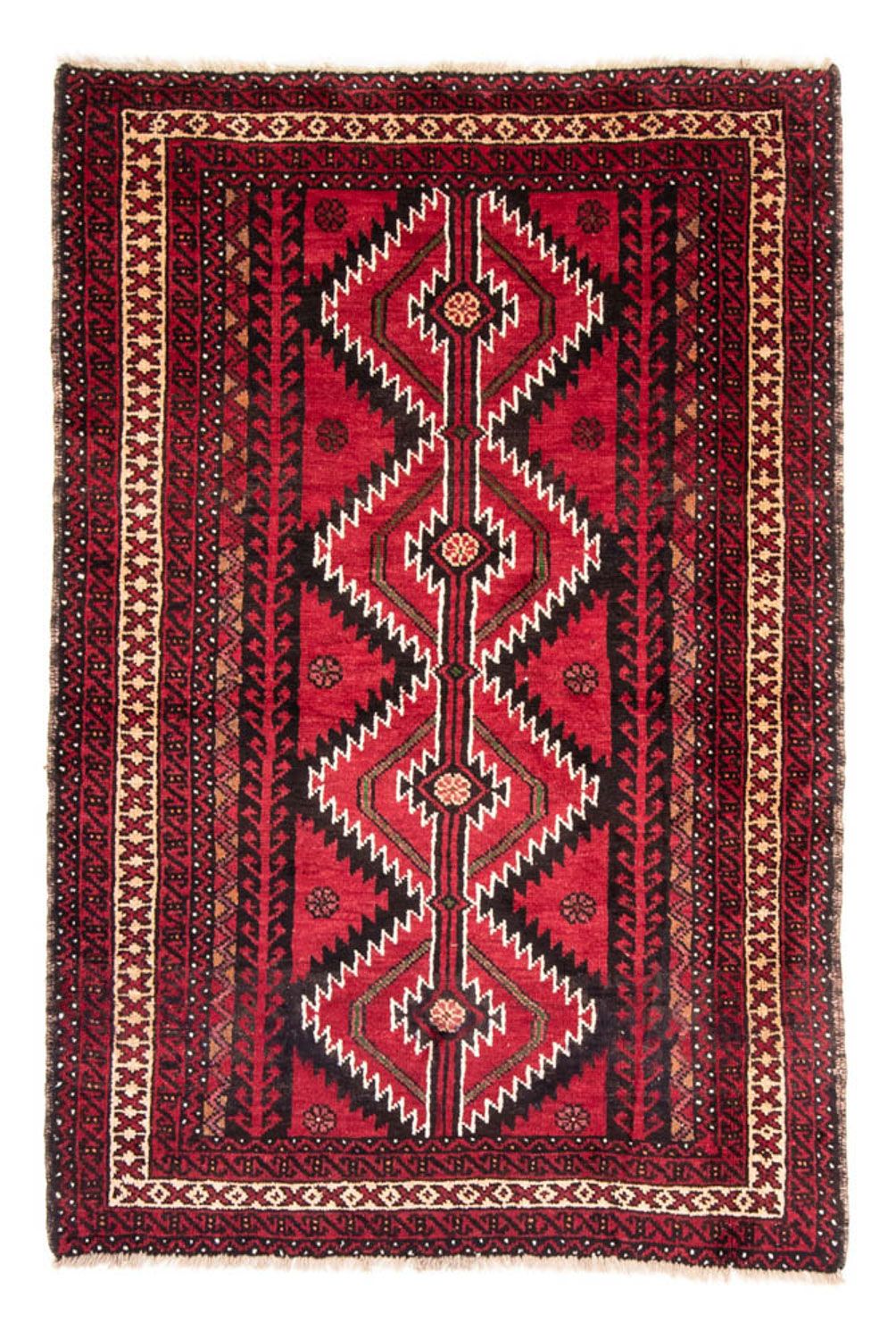Baluch-tæppe - 190 x 124 cm - flerfarvet
