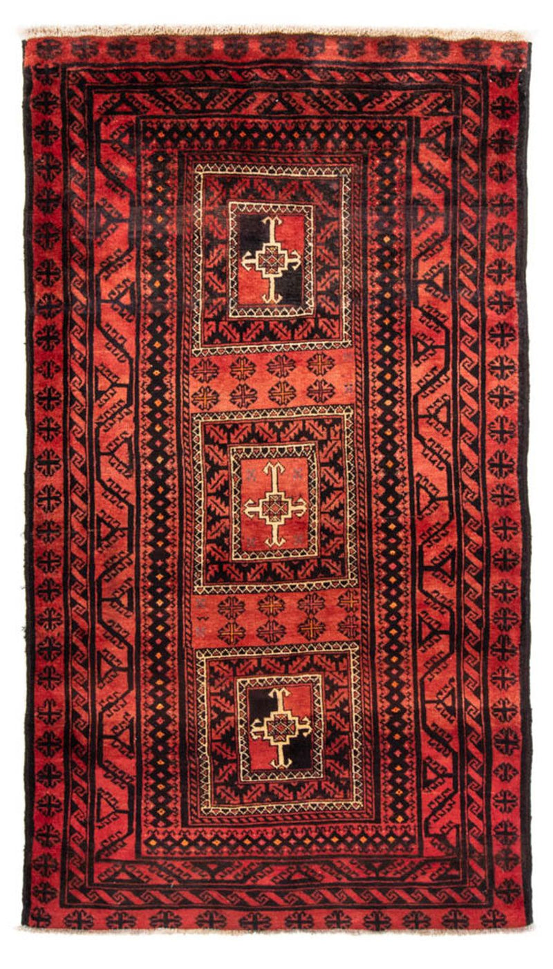 Løber Baluch-tæppe - 236 x 127 cm - rød