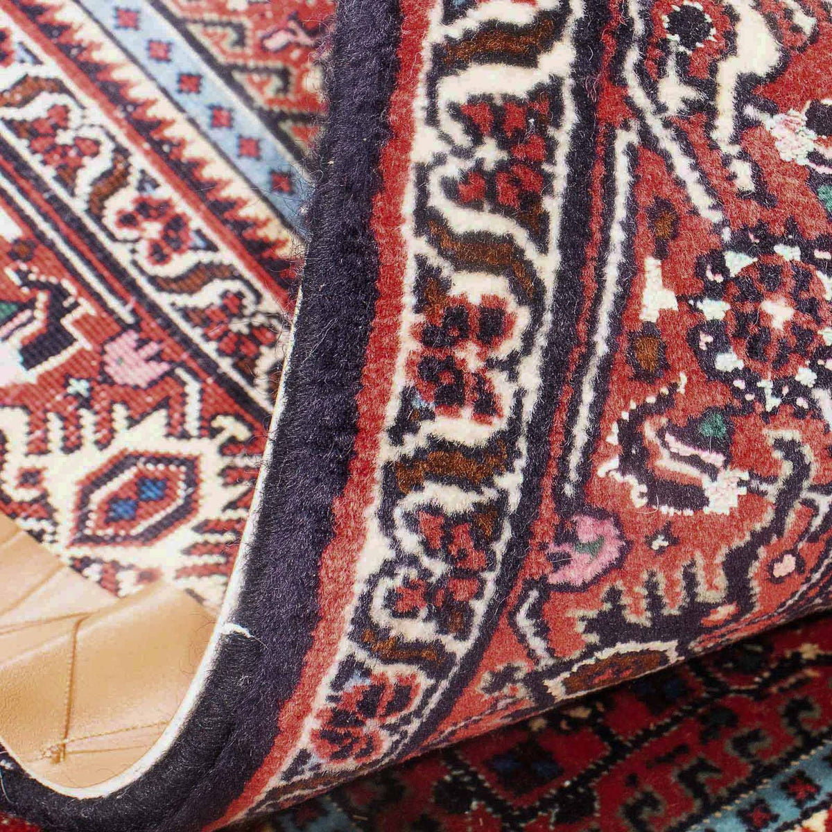 Persisk tæppe - Bijar - 151 x 86 cm - lysrød