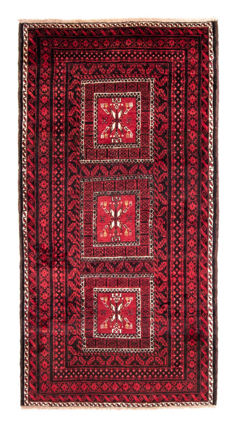 Løber Baluch-tæppe - 220 x 114 cm - rød