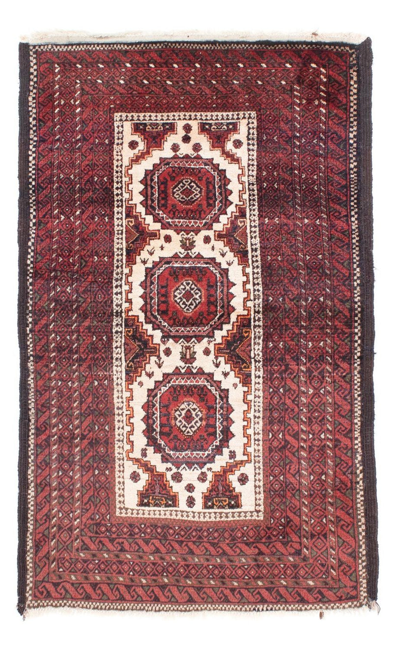 Baluch-tæppe - 144 x 92 cm - mørkerød