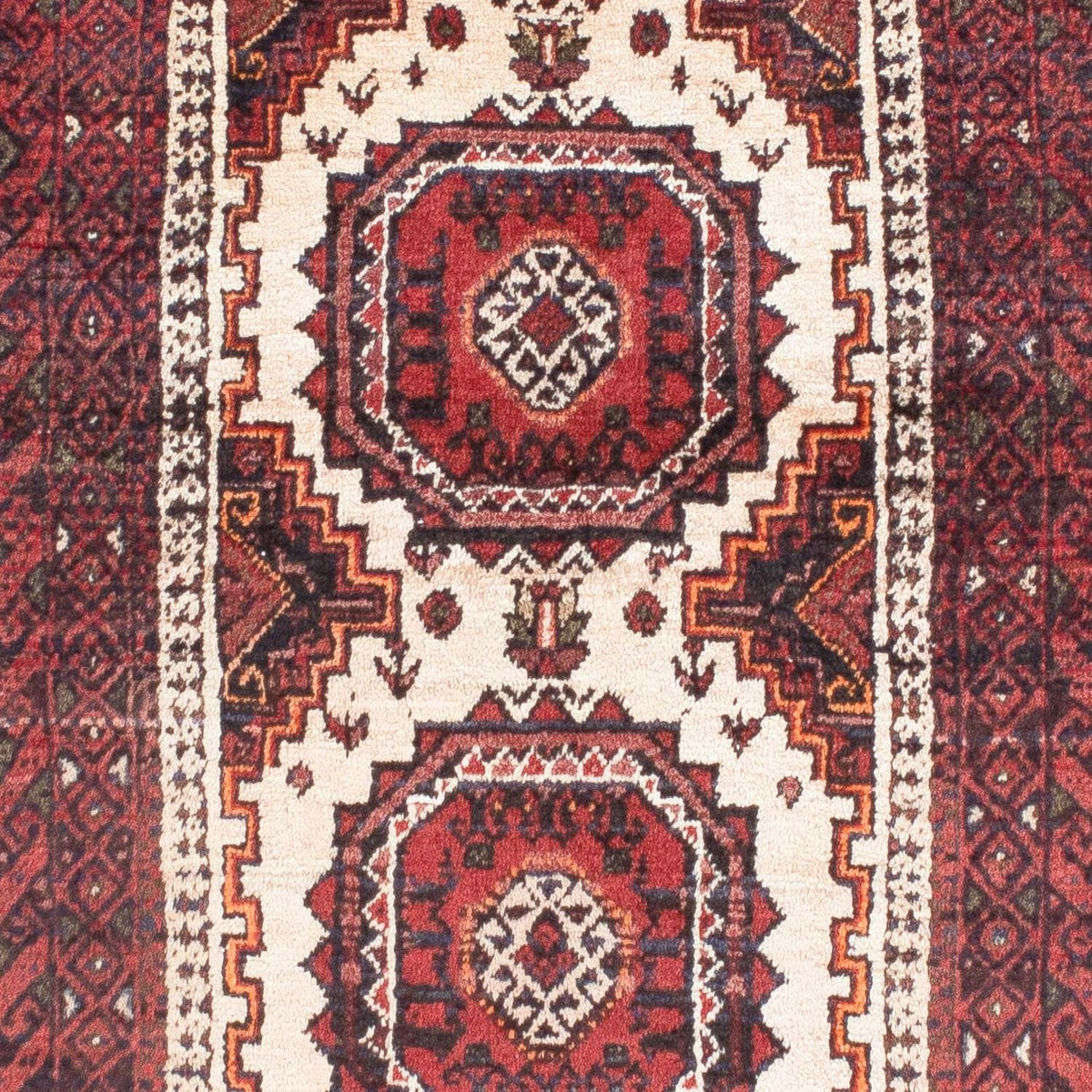 Baluch-tæppe - 144 x 92 cm - mørkerød