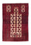 Baluch-tæppe - 136 x 91 cm - mørkerød