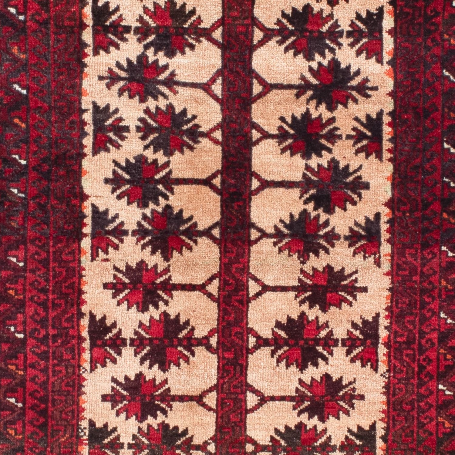 Baluch-tæppe - 136 x 91 cm - mørkerød