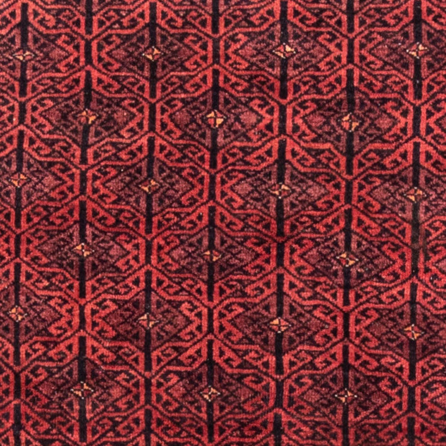Løber Baluch-tæppe - 248 x 117 cm - mørkerød