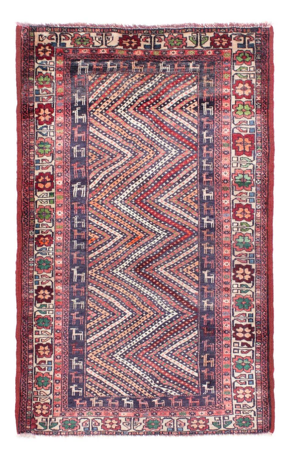 Baluch-tæppe - 157 x 104 cm - flerfarvet