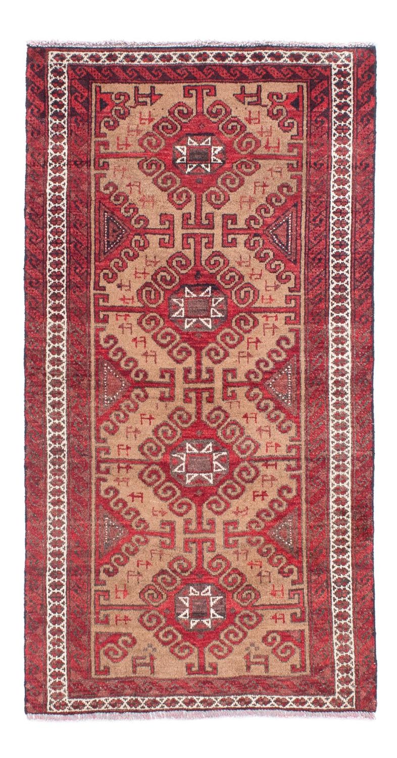 Baluch-tæppe - 140 x 76 cm - rød