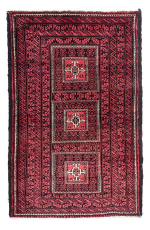 Baluch-tæppe - 158 x 103 cm - mørkerød