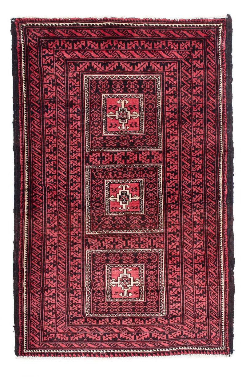 Baluch-tæppe - 158 x 103 cm - mørkerød