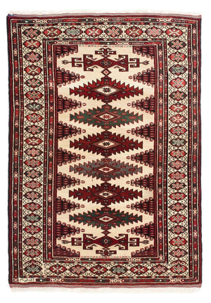 Baluch-tæppe - 128 x 91 cm - beige