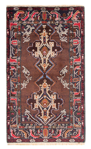 Løber Baluch-tæppe - 201 x 112 cm - lys mocca