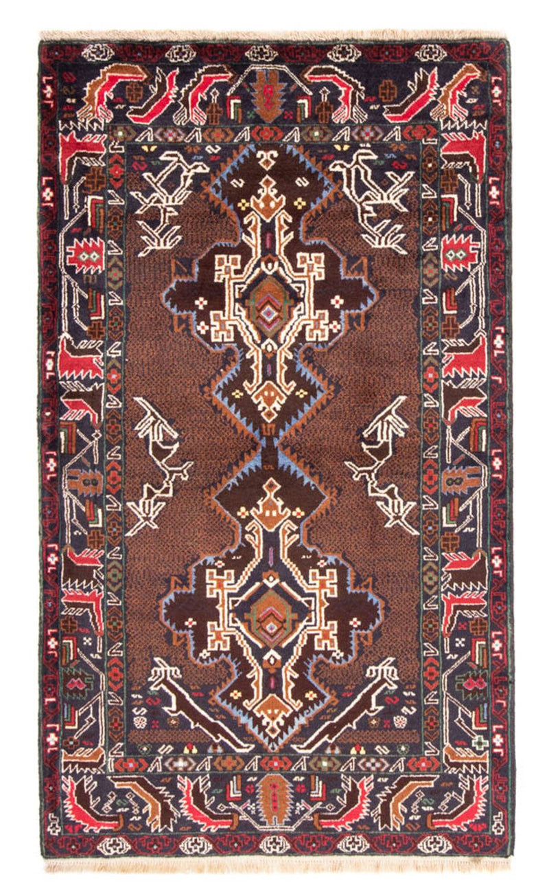 Løber Baluch-tæppe - 201 x 112 cm - lys mocca