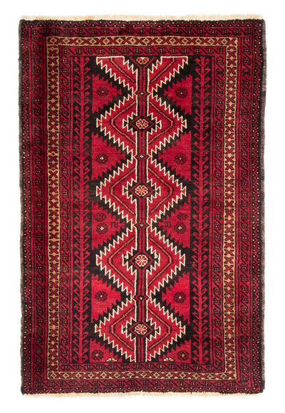 Baluch-tæppe 124x194cm - Persisk tæppe - rød