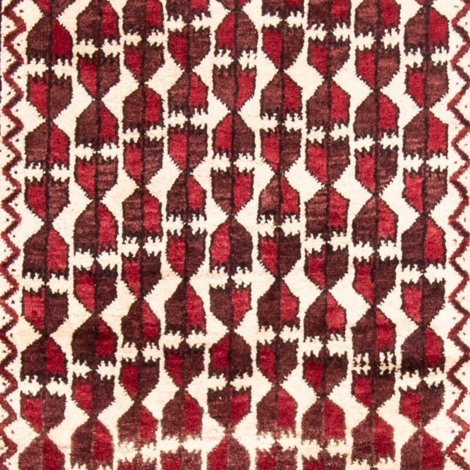 Løber Baluch-tæppe - 185 x 102 cm - mørkerød