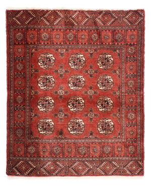 Baluch-tæppe - 143 x 121 cm - mørkerød