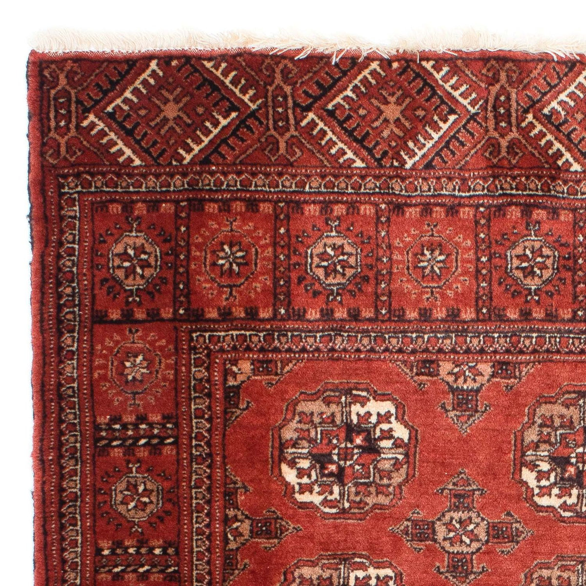Baluch-tæppe - 143 x 121 cm - mørkerød