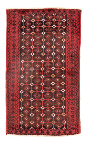 Løber Baluch-tæppe - 188 x 107 cm - rød