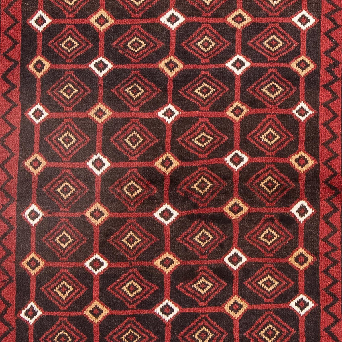Løber Baluch-tæppe - 188 x 107 cm - rød