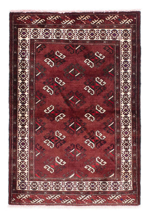 Baluch-tæppe - 145 x 102 cm - mørkerød