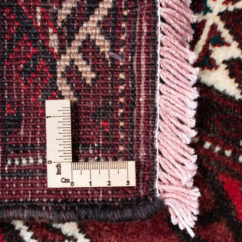 Baluch-tæppe - 145 x 102 cm - mørkerød