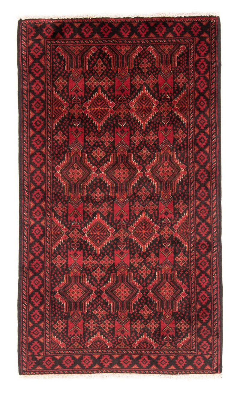 Løber Baluch-tæppe - 187 x 99 cm - rød