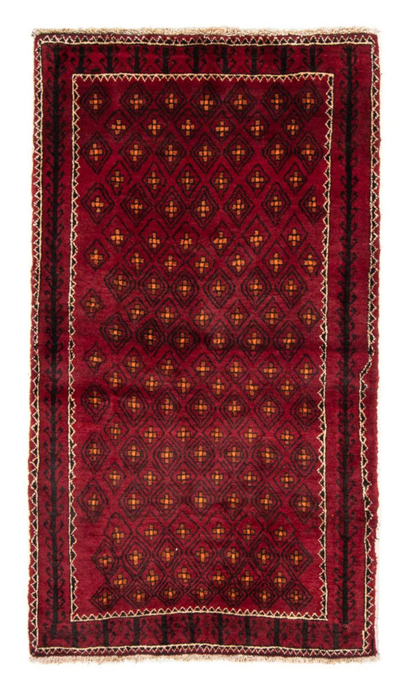 Løber Baluch-tæppe - 182 x 103 cm - mørkerød