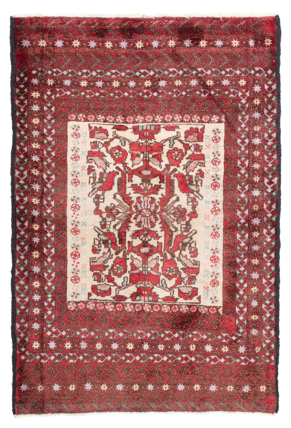 Baluch-tæppe - 147 x 99 cm - rød