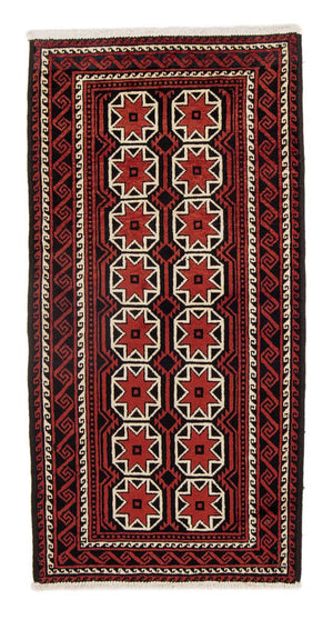 Baluch-tæppe - 158 x 82 cm - mørkerød