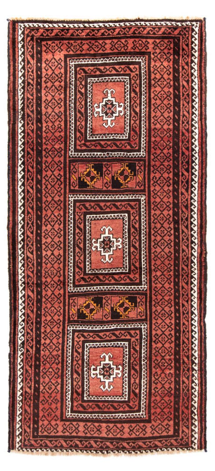 Løber Baluch-tæppe - 240 x 114 cm - rust
