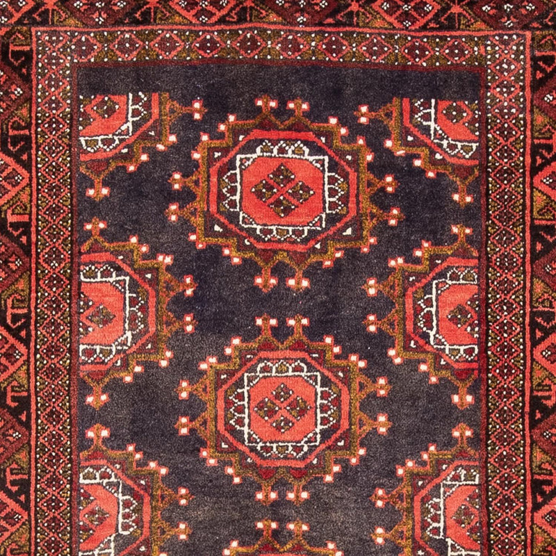 Løber Baluch-tæppe - 194 x 105 cm - lysrød