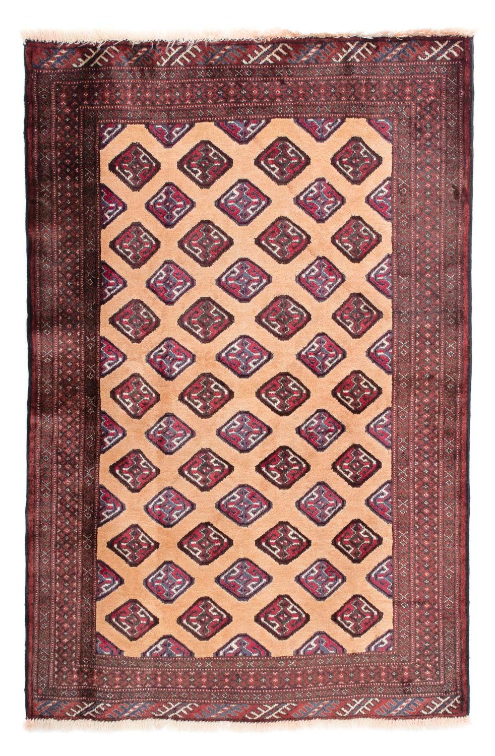 Baluch-tæppe - 143 x 116 cm - lys brun