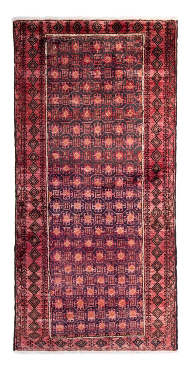 Løber Baluch-tæppe - 227 x 110 cm - lysrød