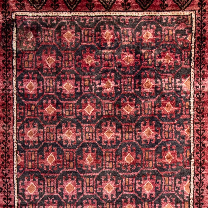Løber Baluch-tæppe - 227 x 110 cm - lysrød