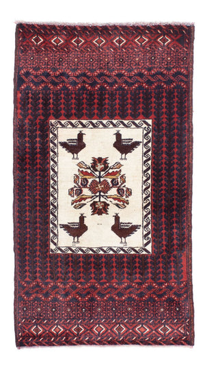 Baluch-tæppe - 147 x 83 cm - rød