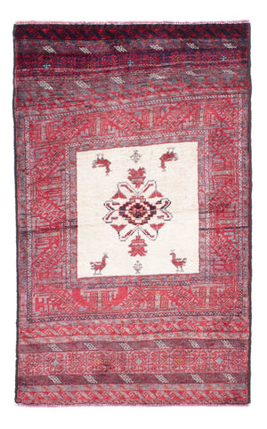 Baluch-tæppe - 152 x 91 cm - lysrød