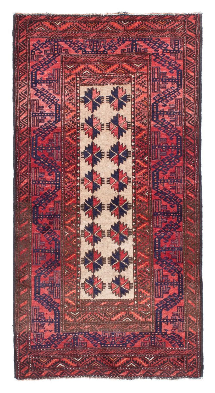 Baluch-tæppe - 158 x 82 cm - lysrød