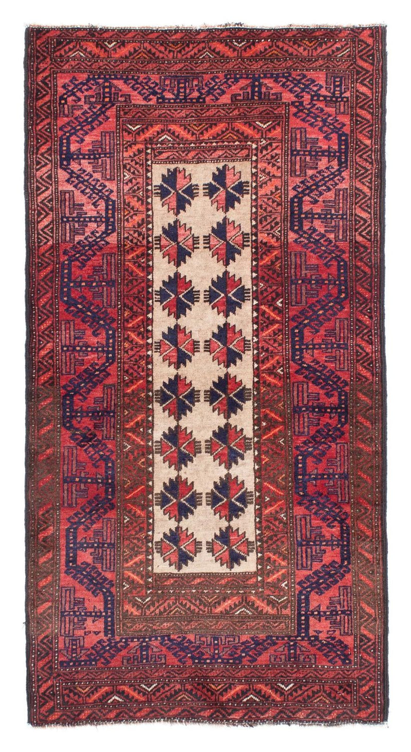 Baluch-tæppe - 158 x 82 cm - lysrød