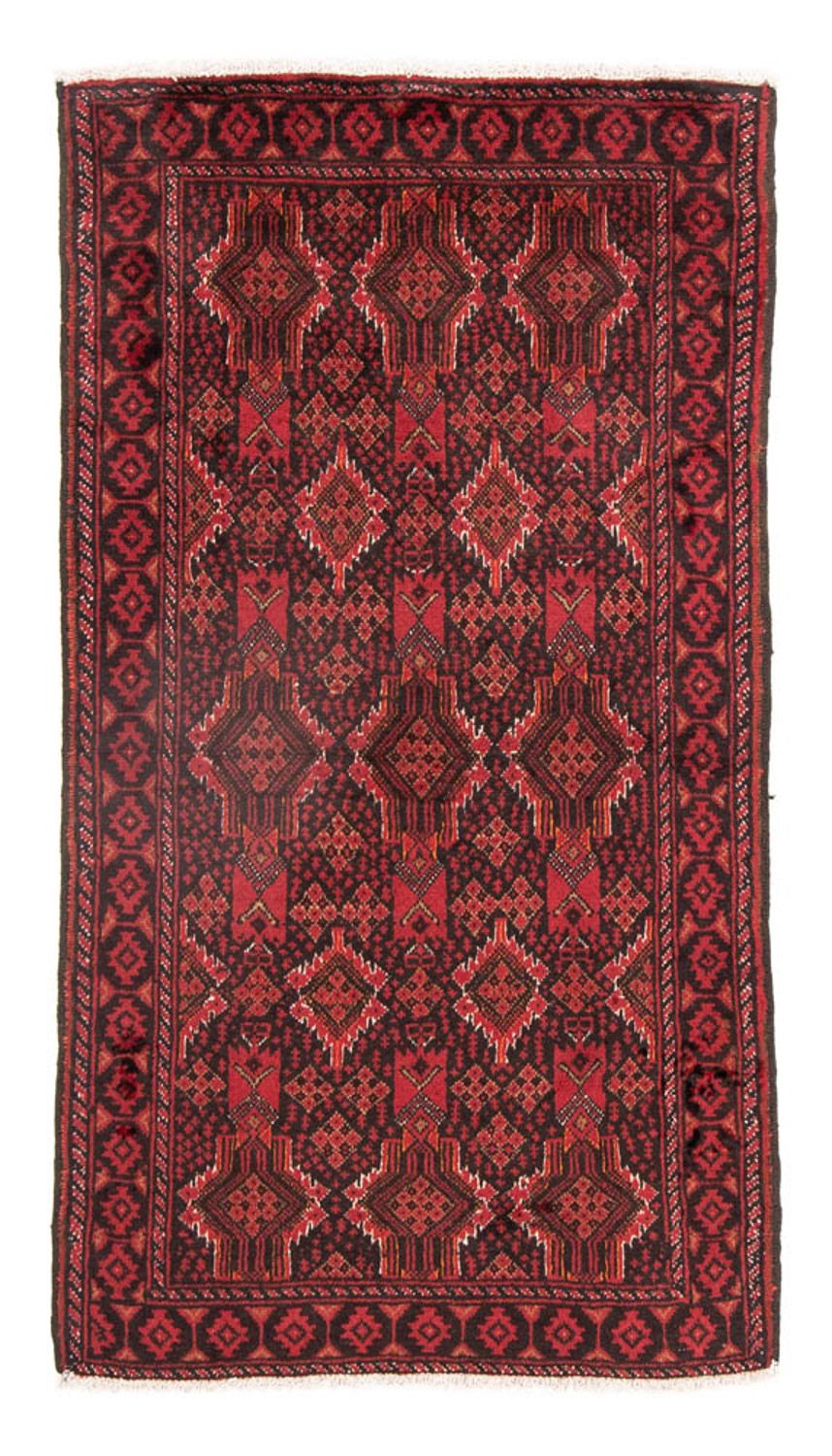 Løber Baluch-tæppe - 182 x 101 cm - rød