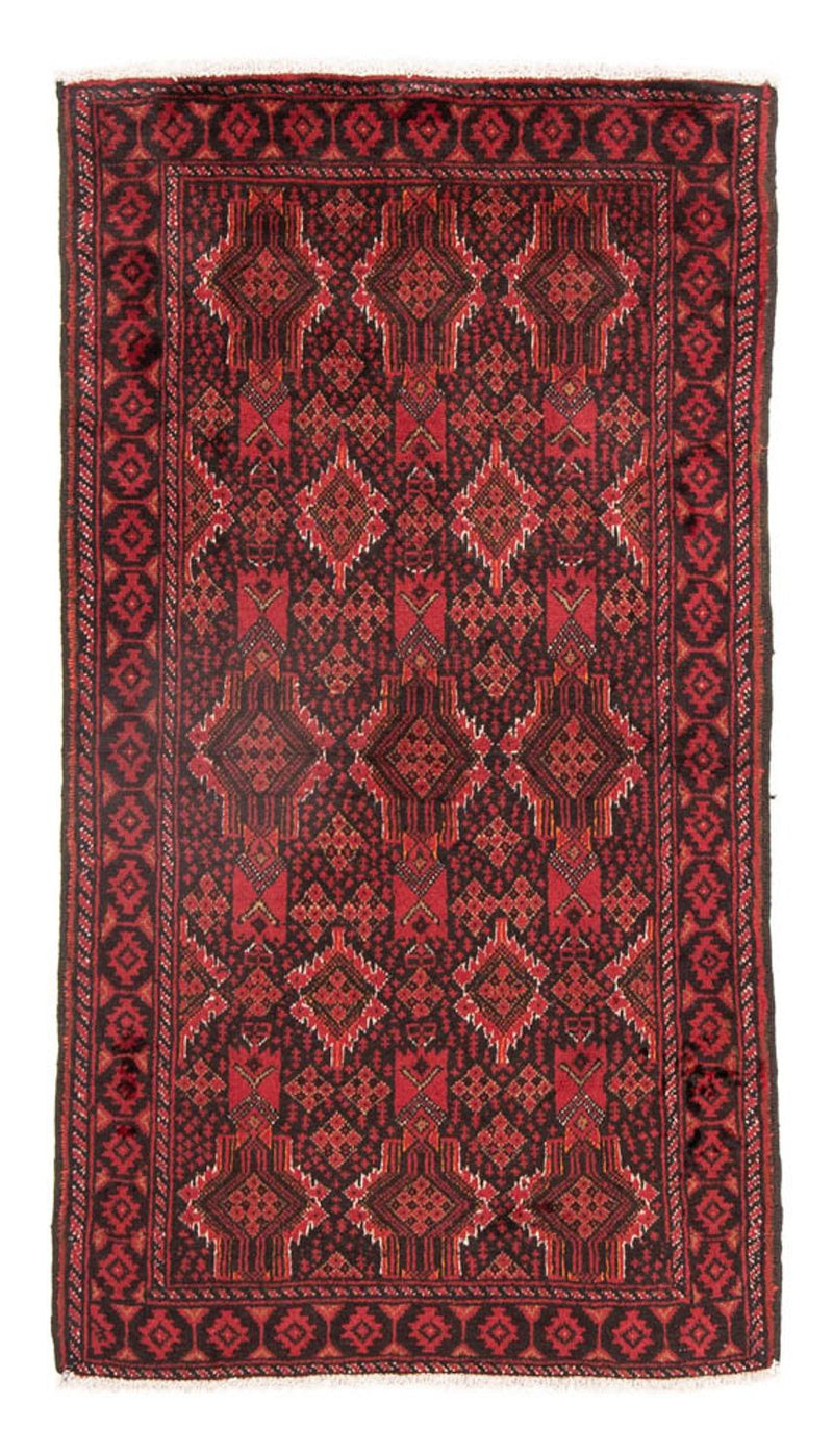 Løber Baluch-tæppe - 182 x 101 cm - rød
