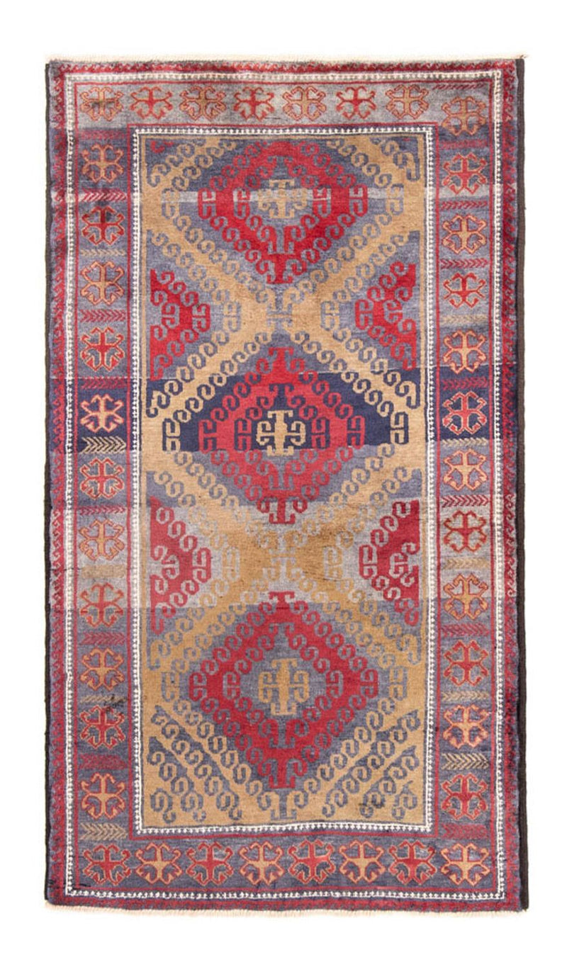 Baluch-tæppe - 191 x 110 cm - lysrød