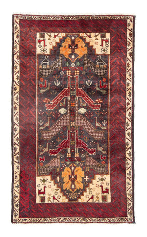 Løber Baluch-tæppe - 175 x 97 cm - rød