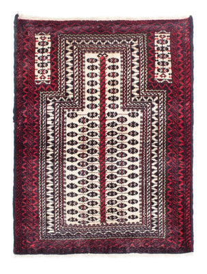 Baluch-tæppe - 121 x 99 cm - beige