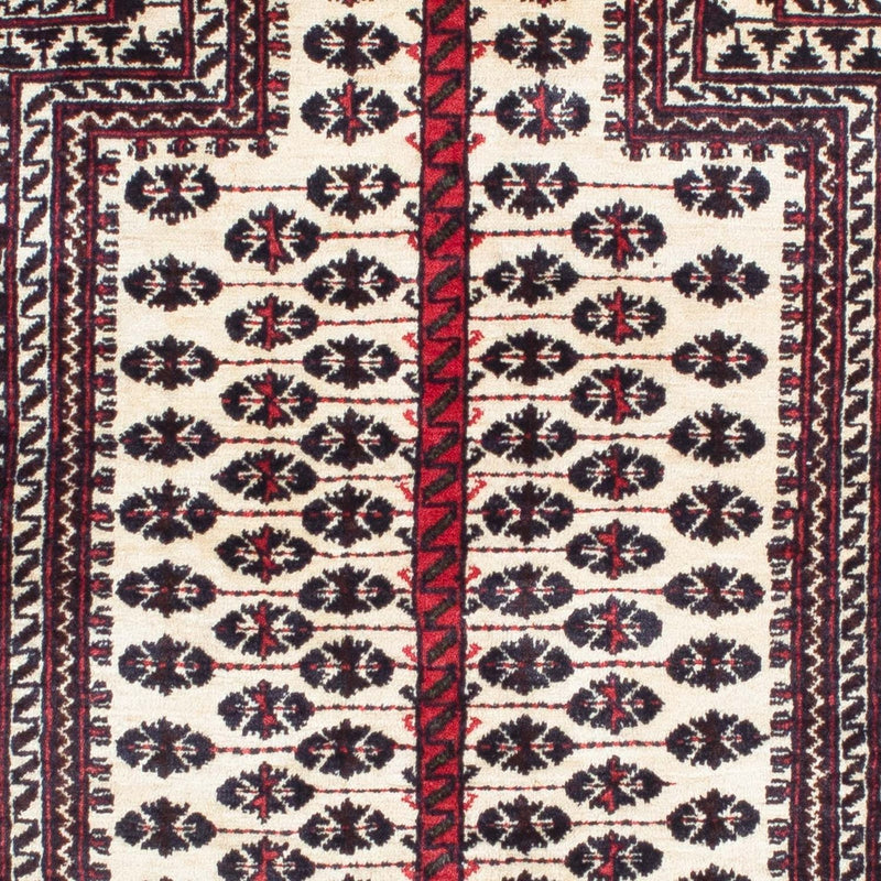 Baluch-tæppe - 121 x 99 cm - beige