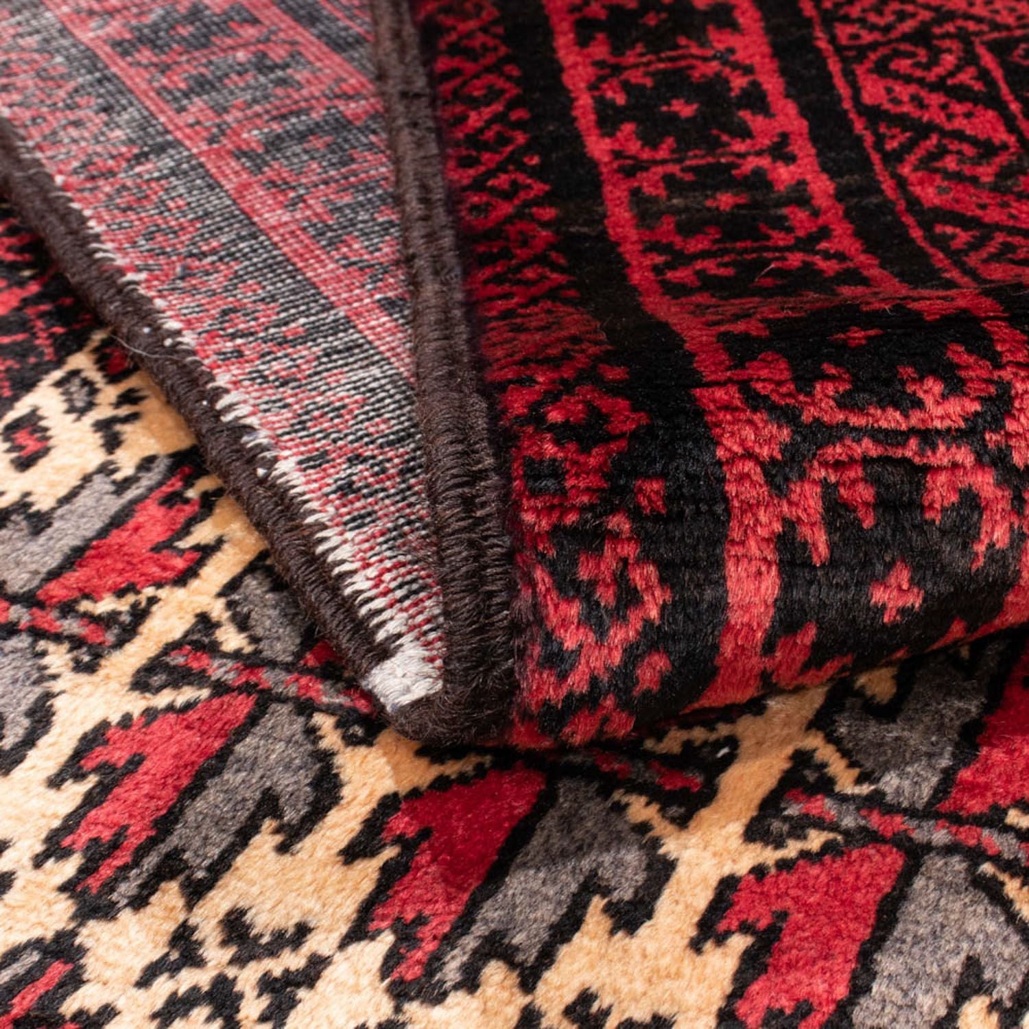 Baluch-tæppe - 207 x 116 cm - rød