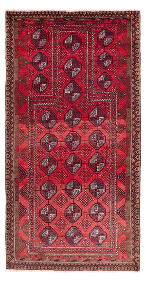 Baluch-tæppe - 163 x 91 cm - rød